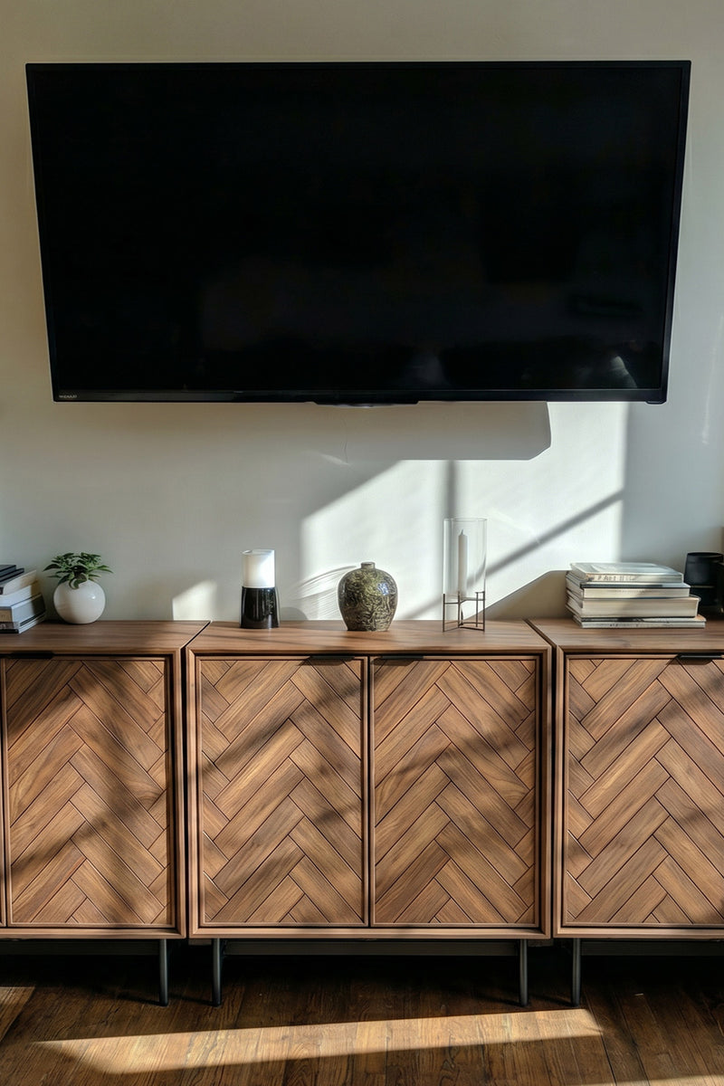 Axis Herringbone Cabinet Set of 3