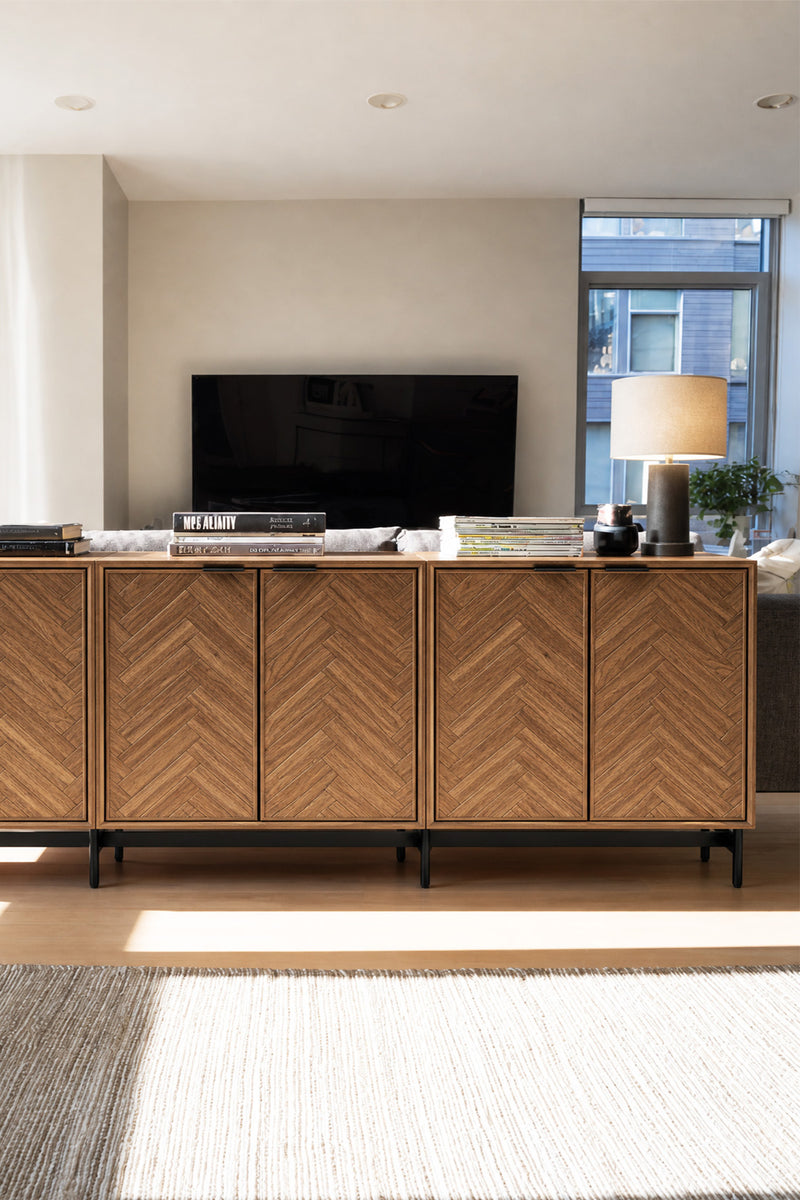Axis Herringbone Cabinet Set of 3