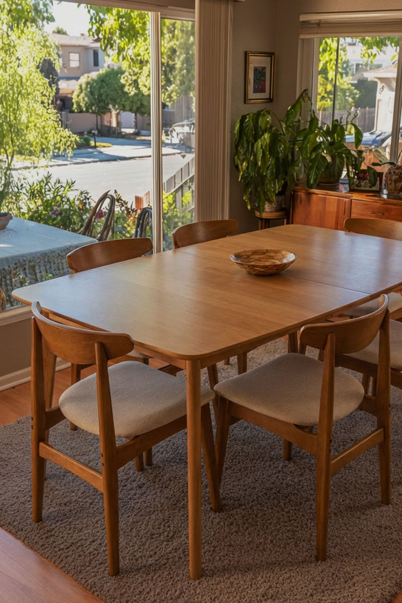 Retrovie Extendable Dining Table & Chairs