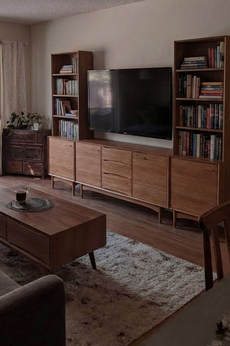 99" Entertainment Center and Storage Coffee Table