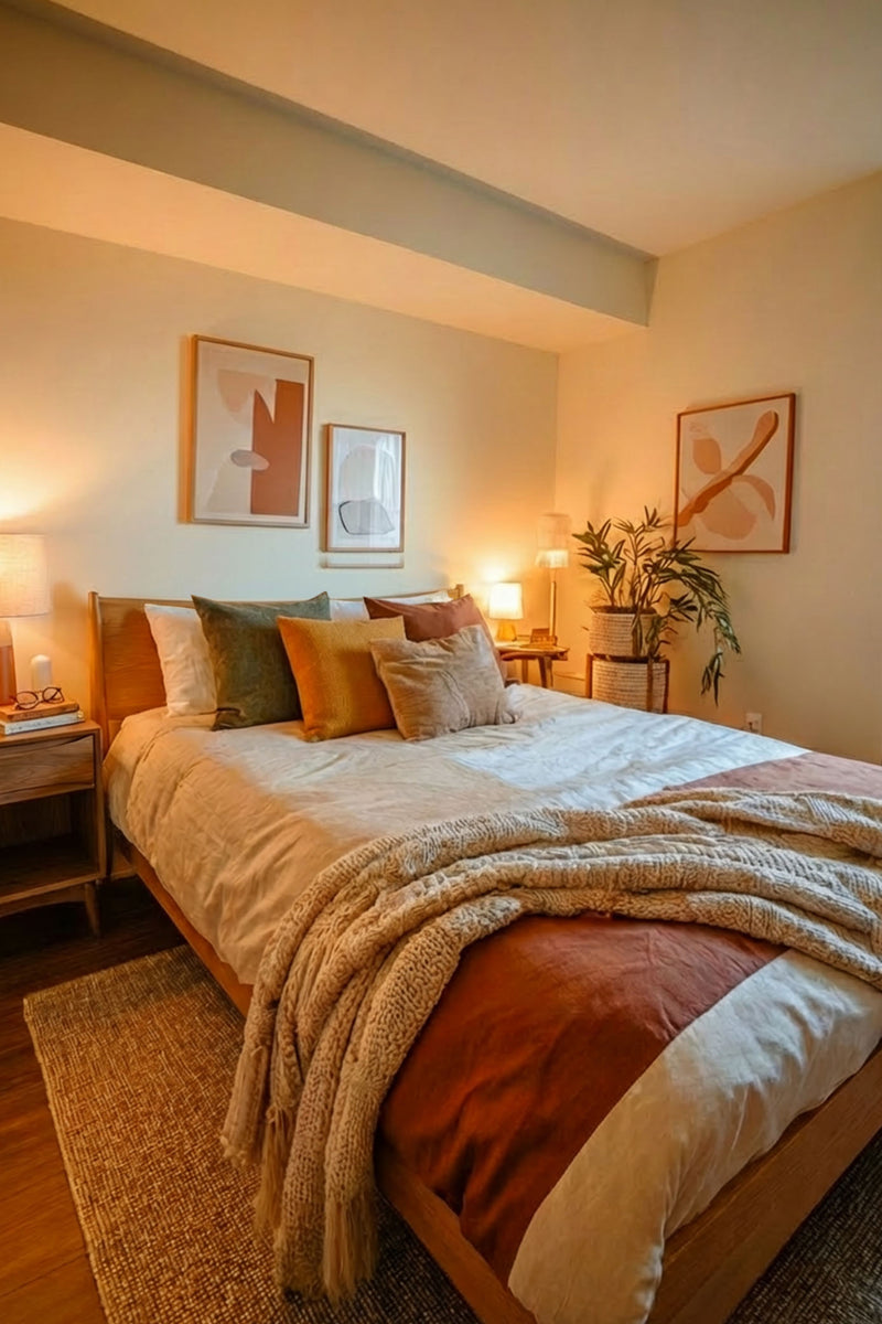 Full Bed w/ Storage Nightstand