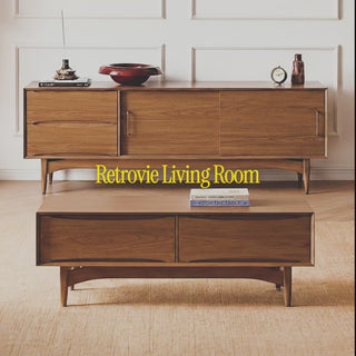 Retrovie Mid-Century Modern 47" Storage Coffee Table