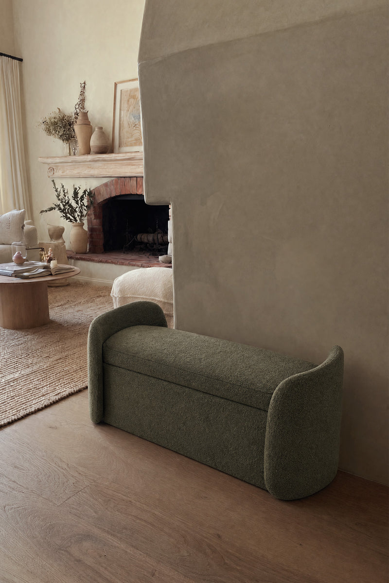 Sophie Bench in Kelp Green