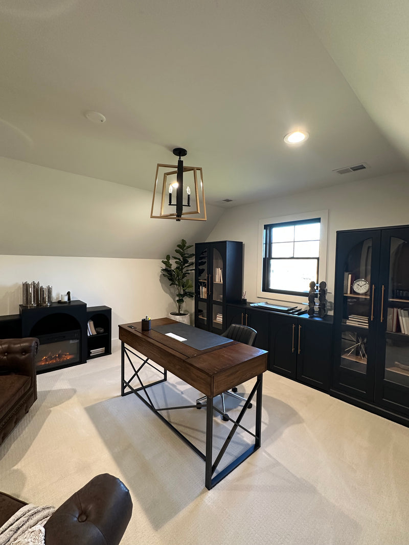 Entertainment Center & Electric Fireplace Mantel TV Stand