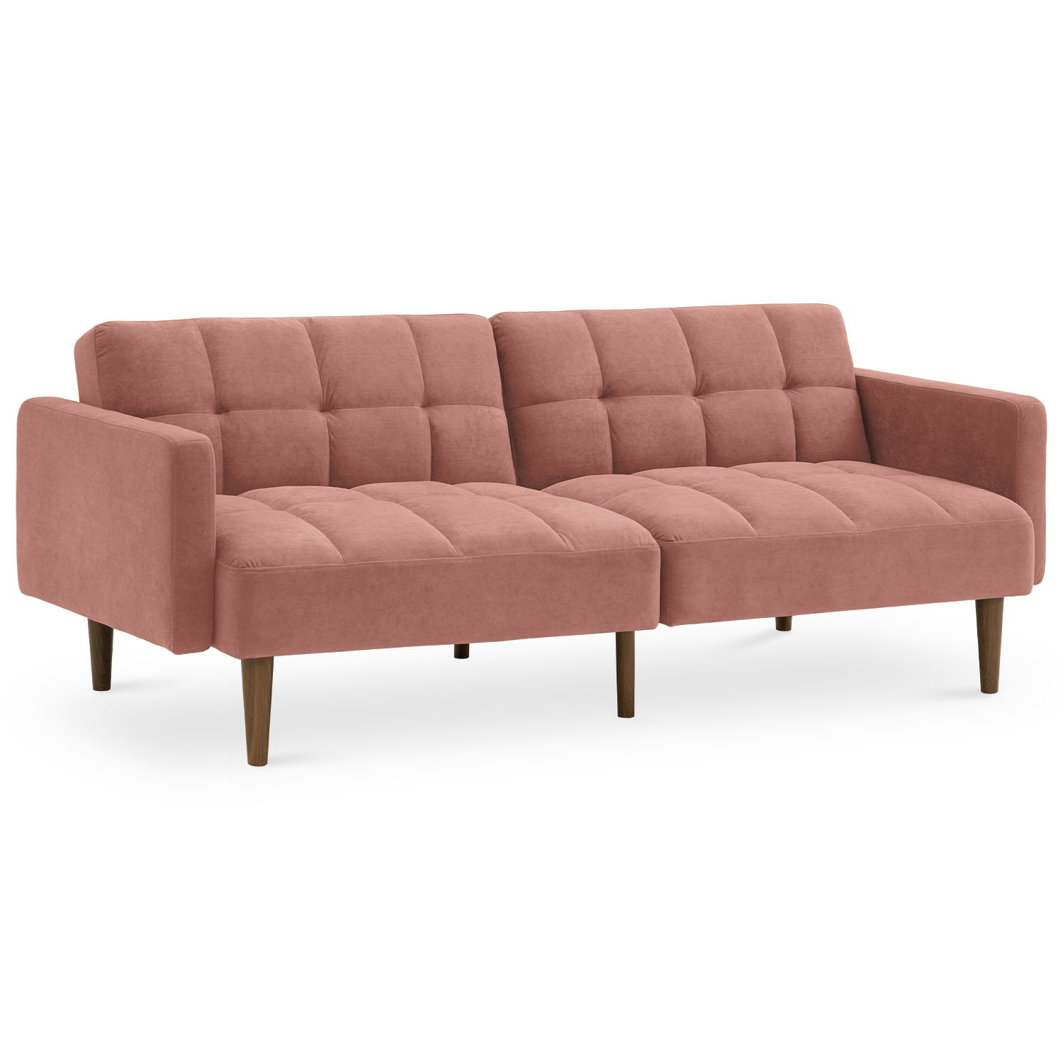 Aaron Futon Sofa Bed, Old Rosa Velvet