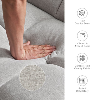 Aaron Futon Sofa Bed, Light Gray Fabric
